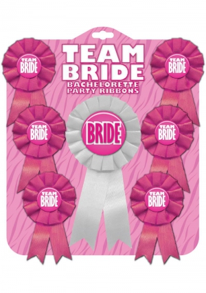Team Bride Rosette Ribbon Set