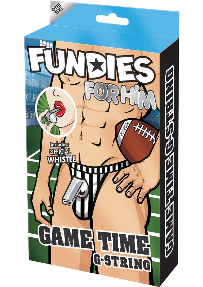 Fundies Referee Set-G-String with Whistle-One Size