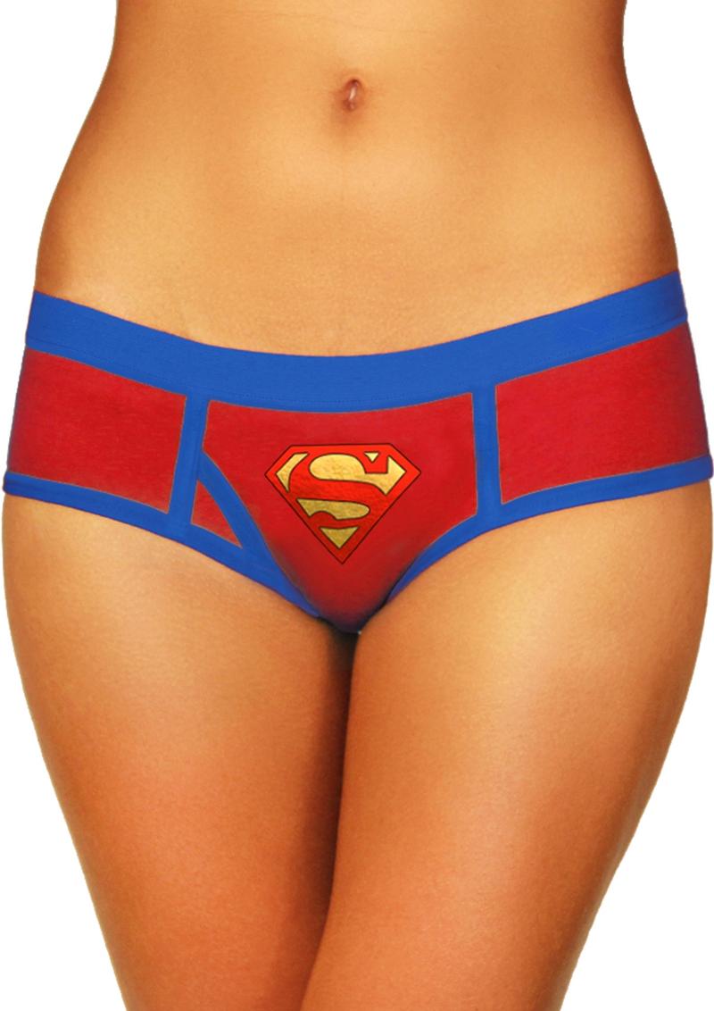 Superman Boyshort With Foil Logo-Medium