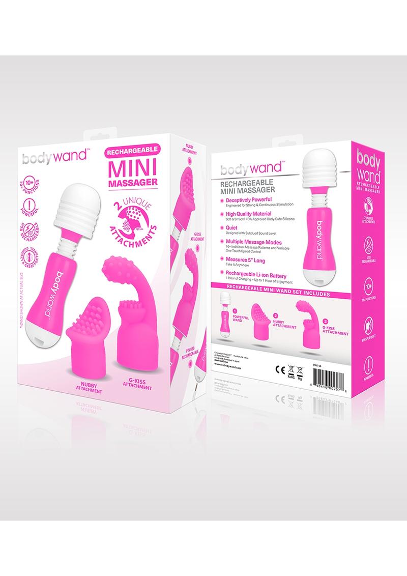 Bodywand Recharge Mini-Pink With Attachment