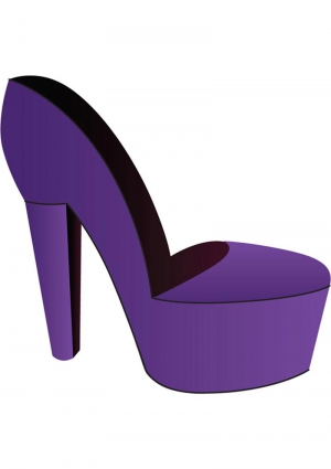 Purple Shoe Chair