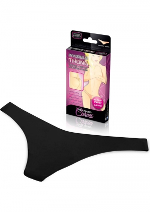 Black Invisible Thong Medium/Large