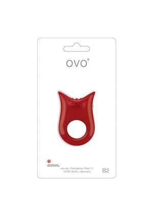 Red OVO B2 Vibrating Ring