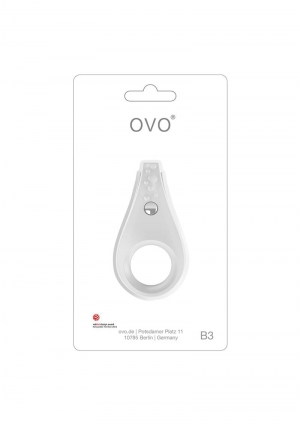 White OVO B3 Vibrating Ring