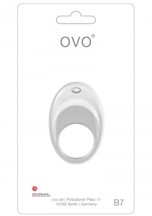 White OVO B7 Vibrating Ring