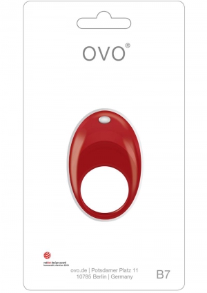Red OVO B7 Vibrating Ring