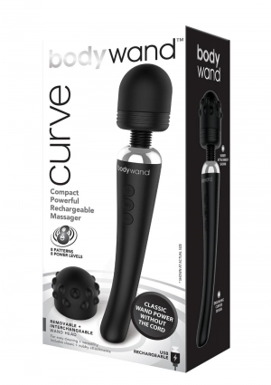 Black Bodywand Curve Rechargeable Massager