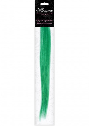 Hair Clip In- Emerald Green