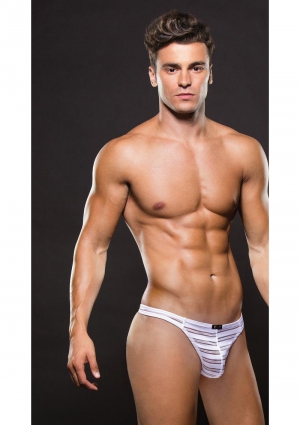 Envy Microfiber Thong - White