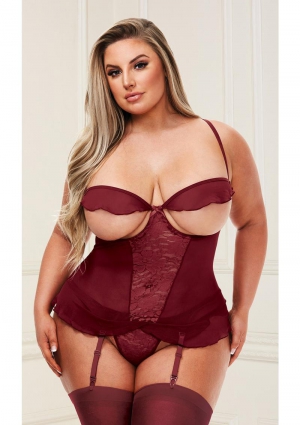 Baci -2pc Show Me Bustier And G-string Set