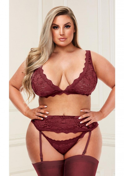 3pc Lace  Bra