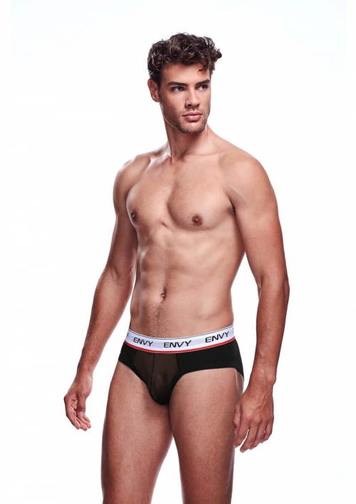 ENVY MESH BRIEF BLACK-LXL