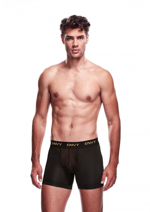 ENVY MESH LONG BOXER BLACK LXL