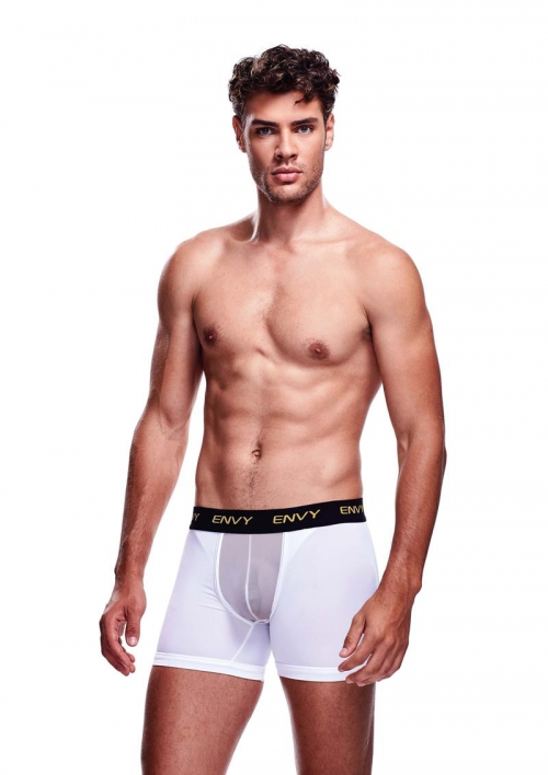 ENVY MESH LONG BOXER WHITE - LXL