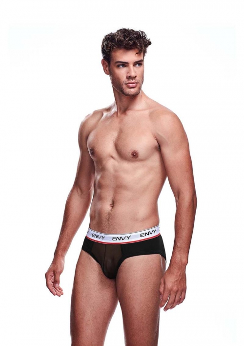 ENVY MESH BRIEF BLACK-LXL