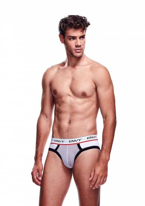 ENVY MESH BRIEF WHITE-SM