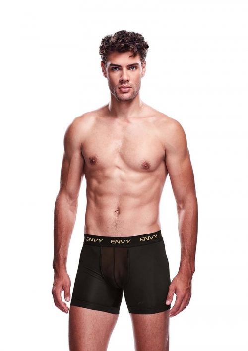 ENVY MESH LONG BOXER BLACK LXL