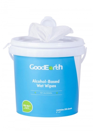 ALCOHOL WIPES 75% BUCKET - 250 SHEETS