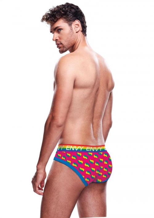 RAINBOW HEARTS BRIEF-LXL