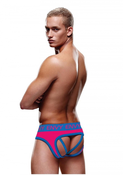 SOLID ENVY JOCK - RED/BLUE - LXL